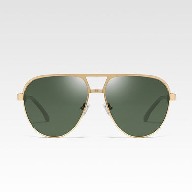 Pilot Classic Polarized Sunglasses Men  Brand Designer Sun Glasses For Male Retro Black Spring Legs Driving Shades UV400
