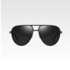 Pilot Classic Polarized Sunglasses Men  Brand Designer Sun Glasses For Male Retro Black Spring Legs Driving Shades UV400