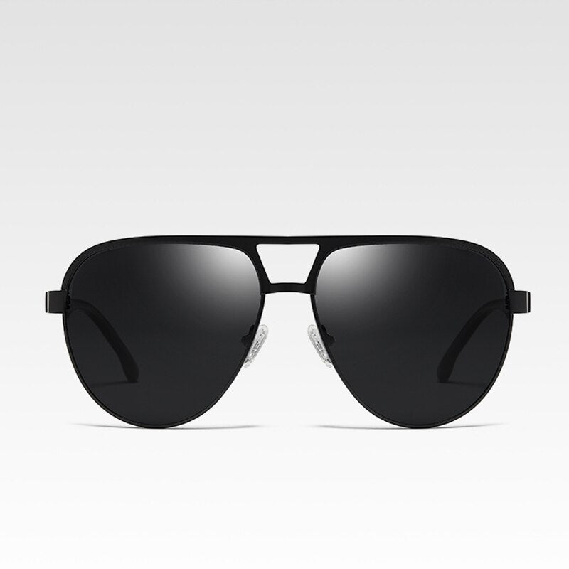 Pilot Classic Polarized Sunglasses Men  Brand Designer Sun Glasses For Male Retro Black Spring Legs Driving Shades UV400