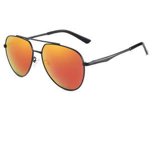Pilot Goggle Men Polarized Sunglasses Men Brand Design Sun Glasses  Aluminum Legs Mirror Lens Eyeglasses Men/women
