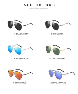 Pilot Goggle Men Polarized Sunglasses Men Brand Design Sun Glasses  Aluminum Legs Mirror Lens Eyeglasses Men/women