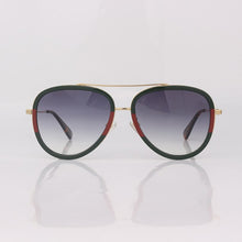 Load image into Gallery viewer, Pilot Metal Trim women sunglasses double bar sunglasses men