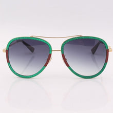 Load image into Gallery viewer, Pilot Metal Trim women sunglasses double bar sunglasses men