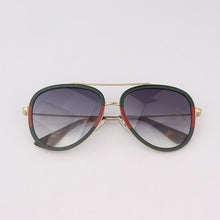 Load image into Gallery viewer, Pilot Metal Trim women sunglasses double bar sunglasses men