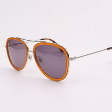 Load image into Gallery viewer, Pilot Metal Trim women sunglasses double bar sunglasses men