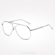 Load image into Gallery viewer, Pilot Style Silver Double Bridge Men Reading Glasses +0.75 +1 +1.25 +1.5 +1.75 +2 +2.25 +2.5 +2.75 +3 +3.25 +3.5 +3.75 +4 To+6