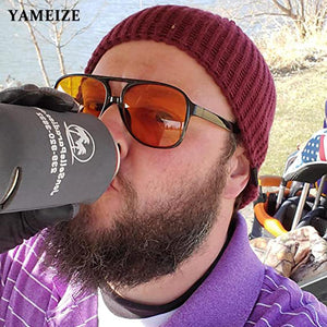 Pilot Sunglasses Men Vintage Retro 70s Sunglasses For Women Classic Large Square Frame UV Protection Driving Glasses Gafas