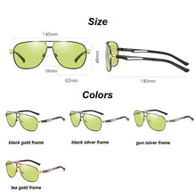 Load image into Gallery viewer, Pilot Sunglasses Polarized Men Photochromic Sunglasses Day Night Driving Fishing HD Glasses For Women