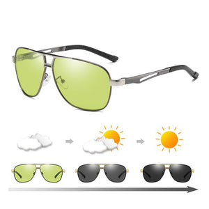 Pilot Sunglasses Polarized Men Photochromic Sunglasses Day Night Driving Fishing HD Glasses For Women