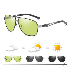 Pilot Sunglasses Polarized Men Photochromic Sunglasses Day Night Driving Fishing HD Glasses For Women