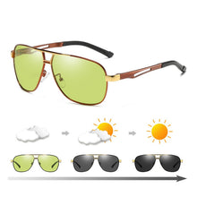 Load image into Gallery viewer, Pilot Sunglasses Polarized Men Photochromic Sunglasses Day Night Driving Fishing HD Glasses For Women