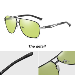 Pilot Sunglasses Polarized Men Photochromic Sunglasses Day Night Driving Fishing HD Glasses For Women