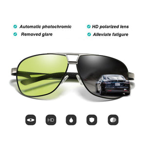 Pilot Sunglasses Polarized Men Photochromic Sunglasses Day Night Driving Fishing HD Glasses For Women