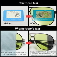 Load image into Gallery viewer, Pilot Sunglasses Polarized Men Photochromic Sunglasses Day Night Driving Fishing HD Glasses For Women