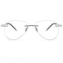Carica l&#39;immagine nel visualizzatore di Gallery, Pilot Ultra-light Memory Titanium Rimless Aviation Myopia Eyeglasses Optical Glasses Frame Men Spectacle Prescription Eyewear