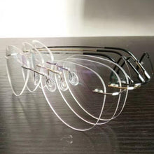 Carica l&#39;immagine nel visualizzatore di Gallery, Pilot Ultra-light Memory Titanium Rimless Aviation Myopia Eyeglasses Optical Glasses Frame Men Spectacle Prescription Eyewear