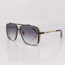 Load image into Gallery viewer, Pilot metal frame classic sunglasses for men square women sunglasses brown gradient lenses