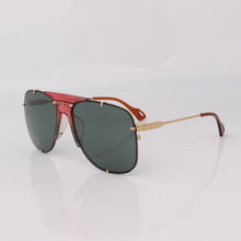 Load image into Gallery viewer, Pilot metal frame sunglasses women pink lenses ivory tips