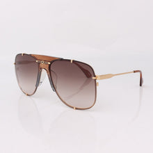 Load image into Gallery viewer, Pilot metal frame sunglasses women pink lenses ivory tips