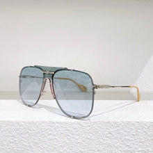 Load image into Gallery viewer, Pilot metal frame sunglasses women pink lenses ivory tips