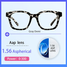 Load image into Gallery viewer, Pink Blue Light Glasses Magnifier Comfortable Women Myopia Prescription Eyeglasses Frame Square ladies Reading Glasses