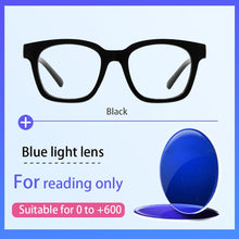Load image into Gallery viewer, Pink Blue Light Glasses Magnifier Comfortable Women Myopia Prescription Eyeglasses Frame Square ladies Reading Glasses