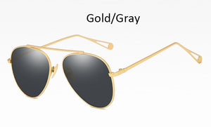 Pink mirror Pilot sunglasses women Metal frame brand designer women's 2023 Stylish Ladies Shades feminine glasses