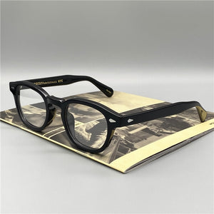 Pirate Captain Johnny Depp LEMTOSH Original Quality Acetate Oval Glasses Frame Men and Women Myopia Prescription Reading Glasses