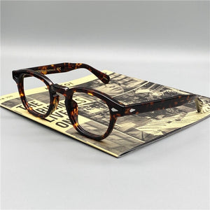 Pirate Captain Johnny Depp LEMTOSH Original Quality Acetate Oval Glasses Frame Men and Women Myopia Prescription Reading Glasses