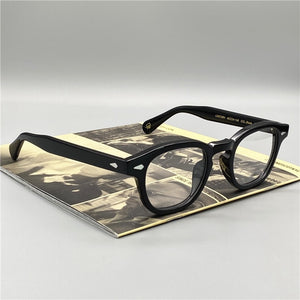 Pirate Captain Johnny Depp LEMTOSH Original Quality Acetate Oval Glasses Frame Men and Women Myopia Prescription Reading Glasses