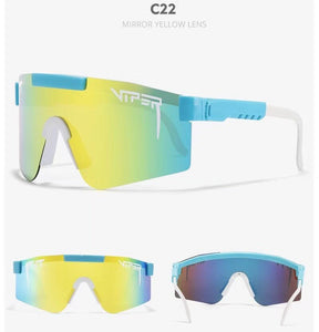 Pit Brand viper   Oversized Rose Sunglasses Double wide Polarized Mirrored lens tr90 frame uv400 Men Gafas Oculos