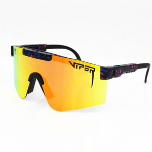 Pit Brand viper   Oversized Rose Sunglasses Double wide Polarized Mirrored lens tr90 frame uv400 Men Gafas Oculos