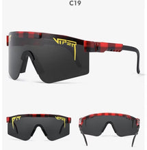 Load image into Gallery viewer, Pit Brand viper   Oversized Rose Sunglasses Double wide Polarized Mirrored lens tr90 frame uv400 Men Gafas Oculos