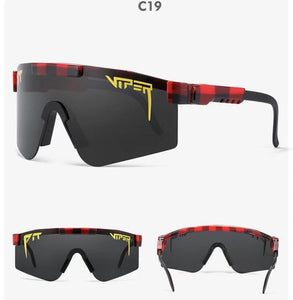 Pit Brand viper   Oversized Rose Sunglasses Double wide Polarized Mirrored lens tr90 frame uv400 Men Gafas Oculos