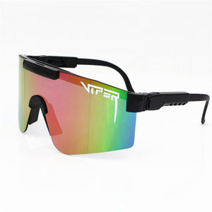 Pit Brand viper   Oversized Rose Sunglasses Double wide Polarized Mirrored lens tr90 frame uv400 Men Gafas Oculos