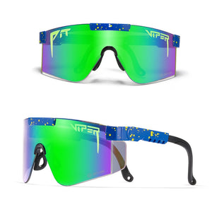 Pit Viper Cool Z87 Lens Sports Sunglasses for MenUV400 Oversized Goggle One Piece Unbreakable Frame Driving Shades With Free Box