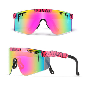 Pit Viper Cool Z87 Lens Sports Sunglasses for MenUV400 Oversized Goggle One Piece Unbreakable Frame Driving Shades With Free Box