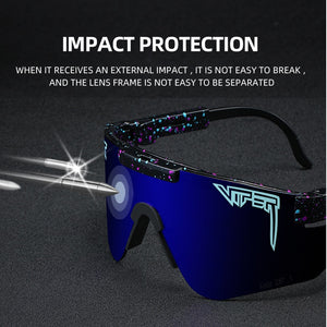 Pit Viper Cycling Sunglasses Men Woman Outdoor Sport Polarized Sun Glasses UV400 TR90 Windproof Ski Goggles MTB Bicycle Glasses