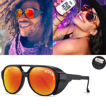 Load image into Gallery viewer, Pit Viper SteamPunk Style Polarized Sunglasses Men Women Cycling Sports Brand Design Sun Glasses Oculos De Sol With Case