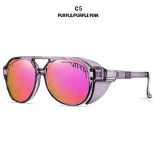 Load image into Gallery viewer, Pit Viper SteamPunk Style Polarized Sunglasses Men Women Cycling Sports Brand Design Sun Glasses Oculos De Sol With Case