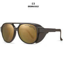 Load image into Gallery viewer, Pit Viper SteamPunk Style Polarized Sunglasses Men Women Cycling Sports Brand Design Sun Glasses Oculos De Sol With Case