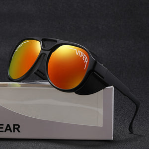 Pit Viper SteamPunk Style Polarized Sunglasses Men Women Cycling Sports Brand Design Sun Glasses Oculos De Sol With Case