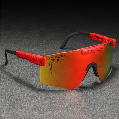 Pit Viper High Quality Polarized UV400 Men Oversized Sunglasses  Rimless Goggles Shield Gafas de sol Women 2022