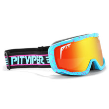 Carica l&#39;immagine nel visualizzatore di Gallery, Pit Viper Men Women Skiing Goggles Sunglasses Trendy Oversized UV400  Gafas de sol One Piece Lens Glasses Adjustable