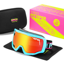Carica l&#39;immagine nel visualizzatore di Gallery, Pit Viper Men Women Skiing Goggles Sunglasses Trendy Oversized UV400  Gafas de sol One Piece Lens Glasses Adjustable