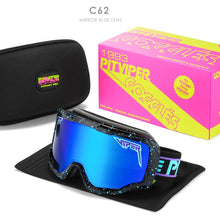 Carica l&#39;immagine nel visualizzatore di Gallery, Pit Viper Men Women Skiing Goggles Sunglasses Trendy Oversized UV400  Gafas de sol One Piece Lens Glasses Adjustable