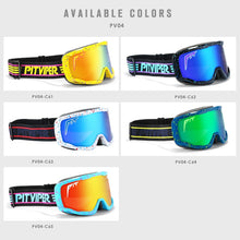 Carica l&#39;immagine nel visualizzatore di Gallery, Pit Viper Men Women Skiing Goggles Sunglasses Trendy Oversized UV400  Gafas de sol One Piece Lens Glasses Adjustable