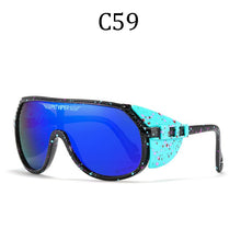 Load image into Gallery viewer, Pit Viper One Piece Sunglasses Men Sports Removable Shield Sun Glasses Unisex Equipped With ANSI Z87+ UV400 Lens Grand-Prix