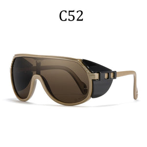 Pit Viper One Piece Sunglasses Men Sports Removable Shield Sun Glasses Unisex Equipped With ANSI Z87+ UV400 Lens Grand-Prix