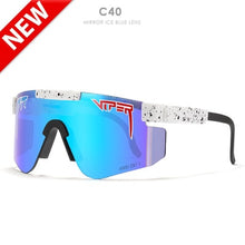 Load image into Gallery viewer, Pit Viper Original Oversized Semi Rimless Sunglasses Men/Women UV400 Half Frame Sports Goggle Big Mirror Shades With Box